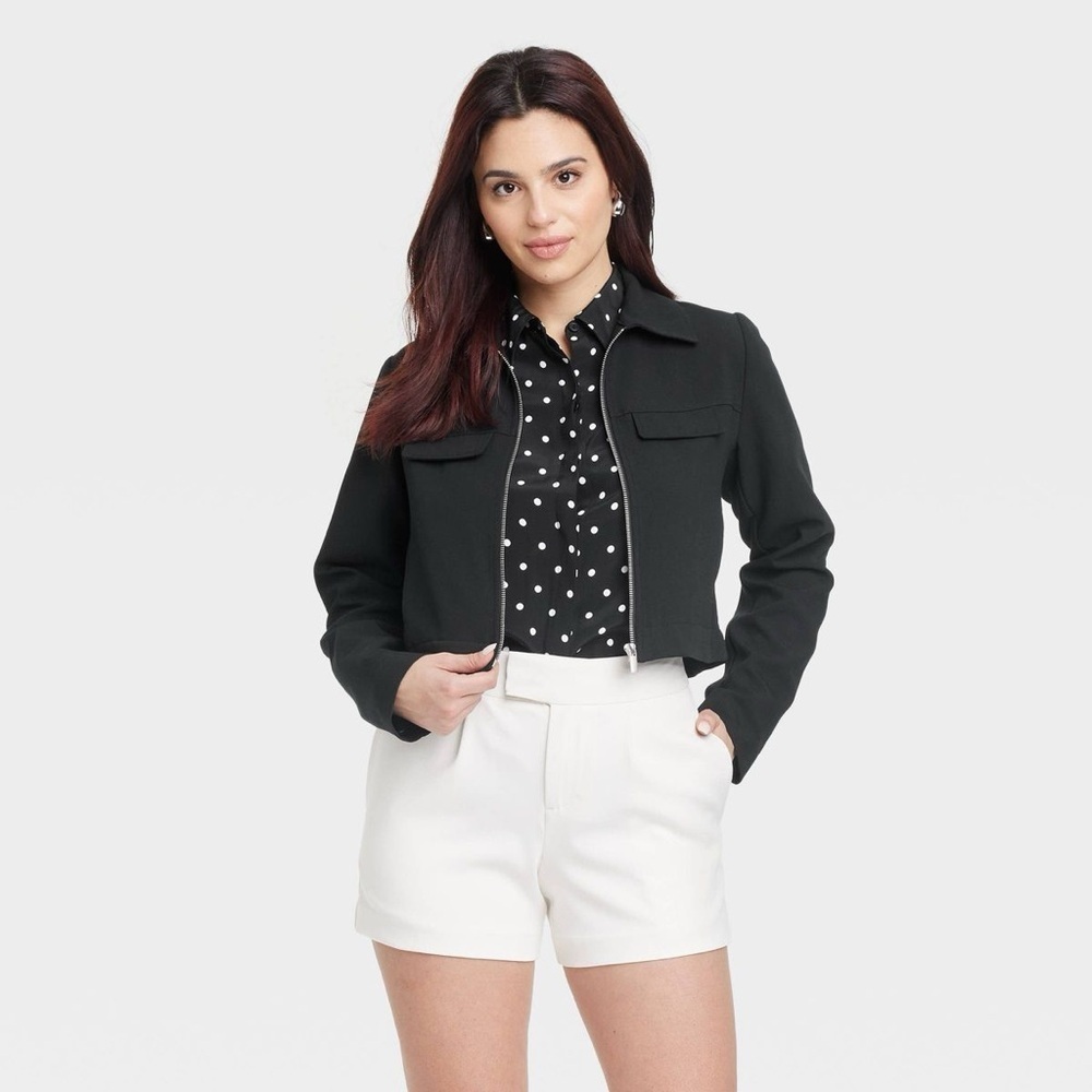NWT Women's Zipper Jacket - A New Day™ Size Medium🔥🔥 - Picture 3 of 3